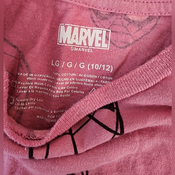 Girls Marvel 10/12 Shirt - Picture 2 of 2